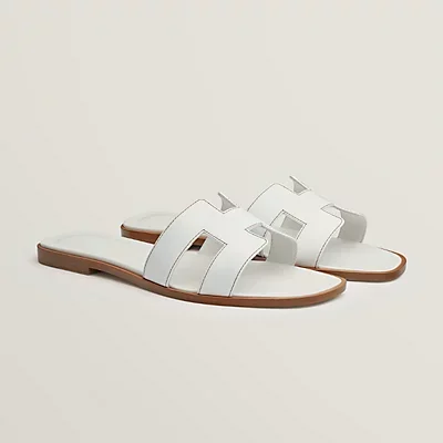 Hermès Oran sandals, white