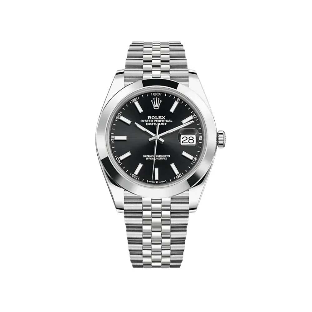 Rolex Datejust 41, black dial, Jubilee