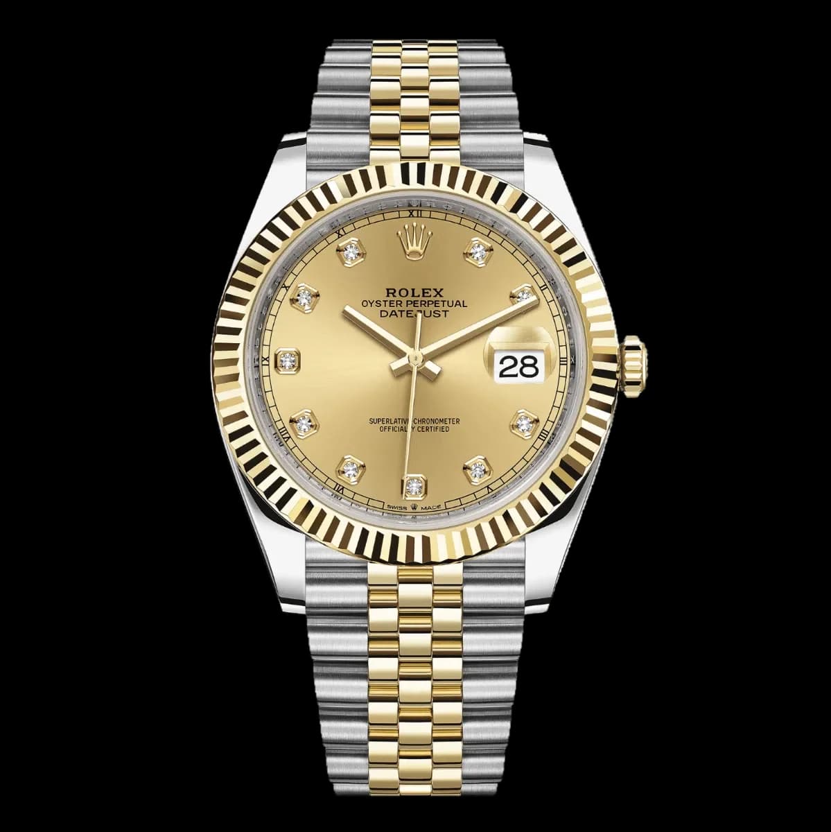 Rolex Datejust 41, yellow gold and steel