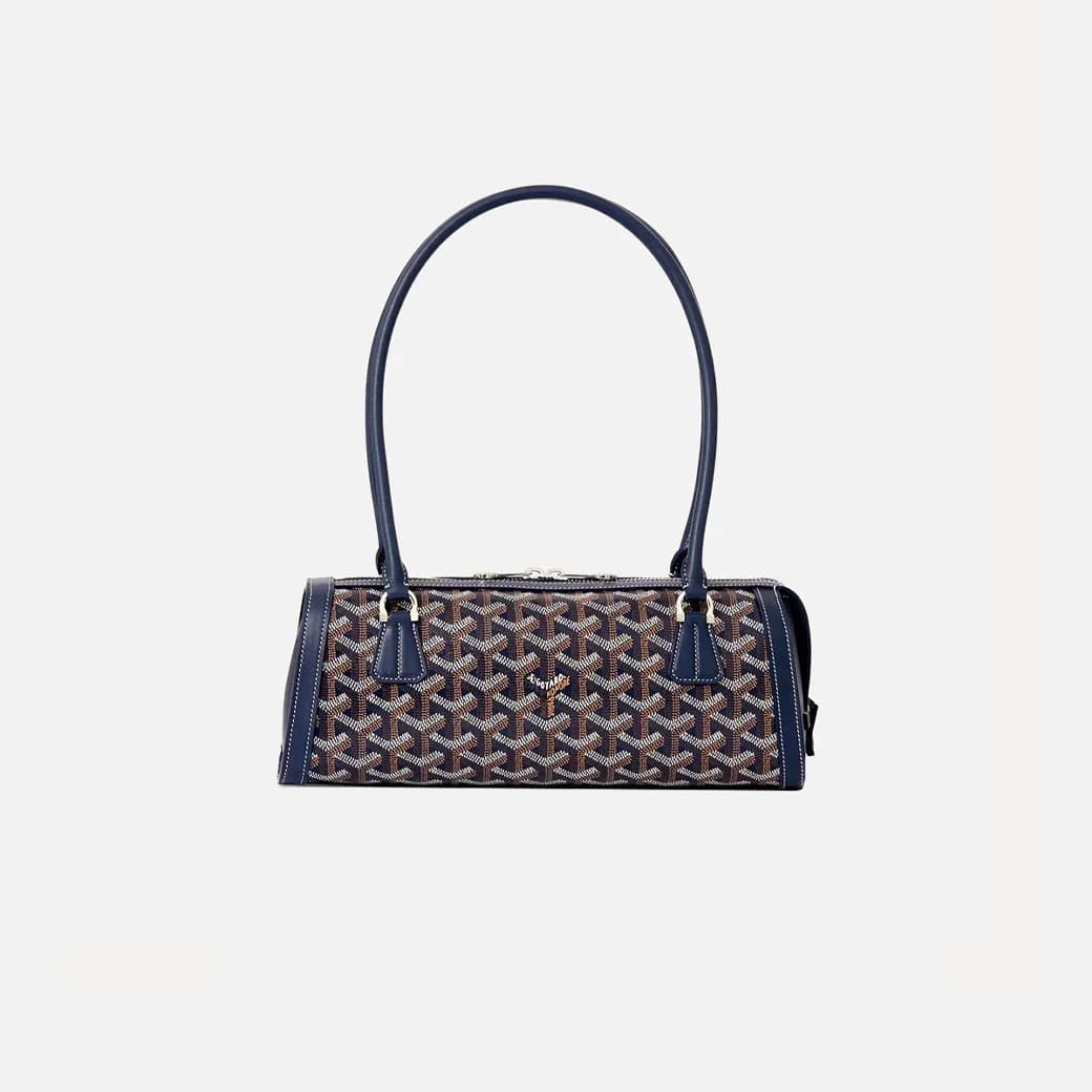 Goyard Bonbonnière bag, dark blue and black