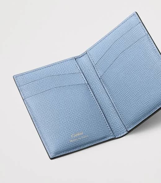 Cartier Card holder, dotted blue