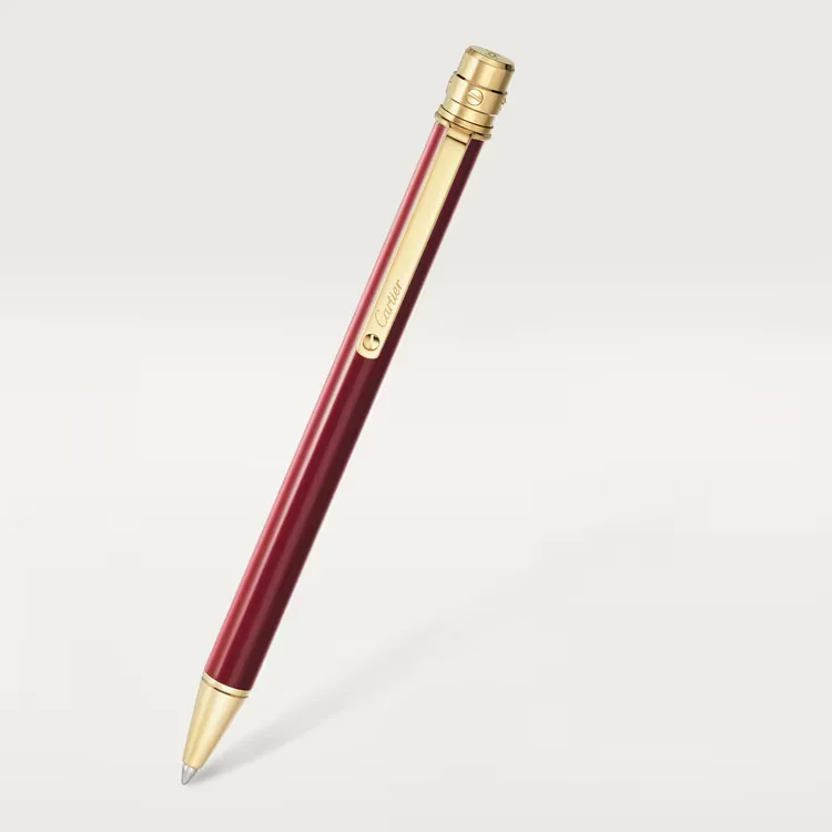 Cartier Santos, red and gold
