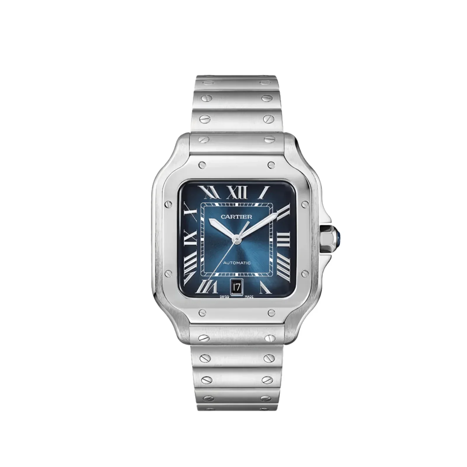 Cartier Santos, blue dial