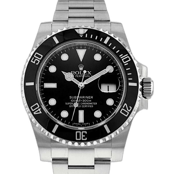 Rolex Submariner Date, stainless steel, black, Cerachrom